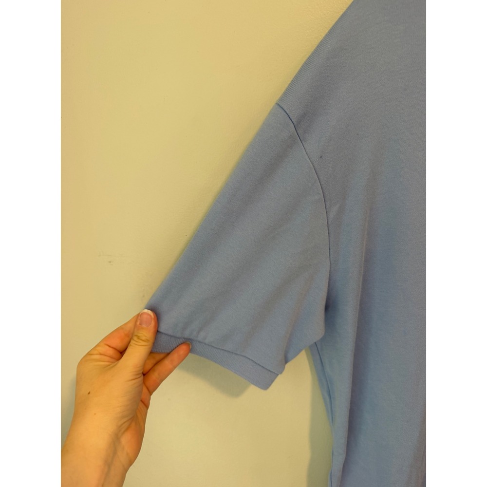 Polo Ralph Lauren Mens Medium Light Blue Short Sleeve Cotton Polo Shirt - Picture 4 of 9